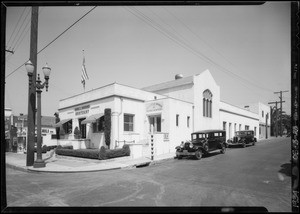 View of exterior of building, 3827 Whittier Boulevard, Los Angeles, CA, 1934