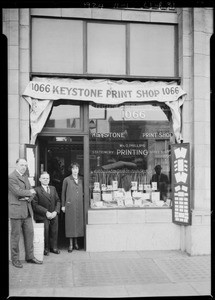 Keystone Print Shop, Southern California, 1924