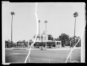 West Adams Boulevard and Hoover Street station, Los Angeles, CA, 1935