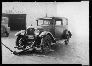 Buick, McNeary assured, Pasadena garage, Southern California, 1933