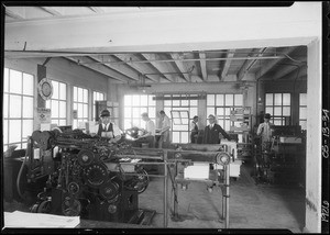 Scenes around warehouse, Southern California, 1926