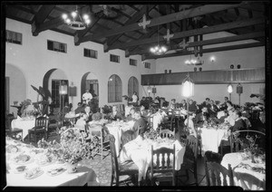 L.A. Tennis Club dining room, Los Angeles, CA, 1926