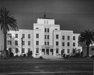 Saint Mary's Hospital at the corner of Tenth Avenue and Linden Avenue in Long Beach