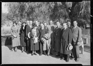 Edward Everett Horton group, California Breakfast Club, Southern California, 1931