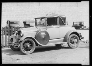 Ford coupe - belonging to Cornell Claire, Southern California, 1932