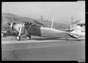 Freight ship, Transcontinental & Western Air, Southern California, 1931