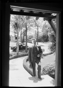 Service man on the job, Southern California, 1930