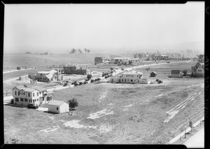 Houses under construction and shots for folder, Southern California, 1928