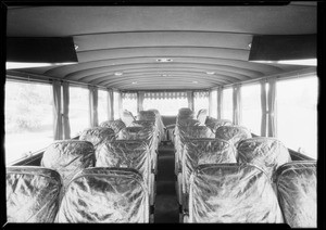 Tanner cars for M. O'Day, includes large bus, Southern California, 1926