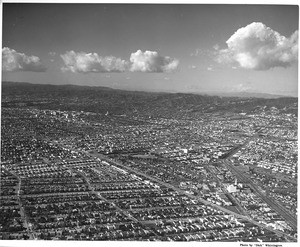 Aerial view of Beverly Hills