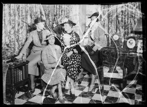 Group of women at 12 Berkeley Square, Los Angeles, CA, 1936