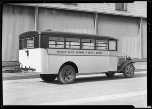 School buses, Southern California, 1931