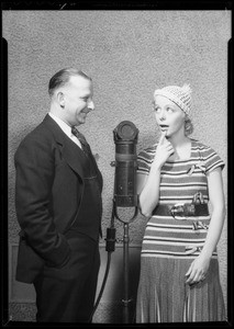 John P. Medbury and dumb dame, Southern California, 1932