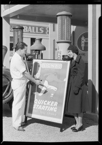 Football poster 'quicker starting', Southern California, 1931