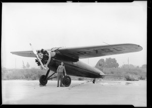 Lieutenant Bromley and Goodrich Tires, Southern California, 1932