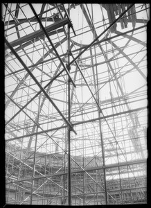 Planetarium - steelwork, Los Angeles, CA, 1934