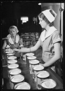 Girls canning "Formay", Southern California, 1935