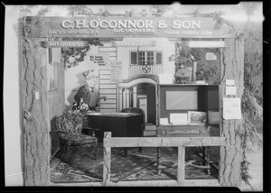 Booth at land show, C.H. O'Connor & Son, Southern California, 1930