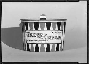 Freze Cream package, Southern California, 1932