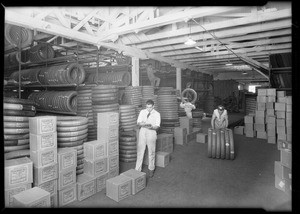 Truck gone 41,000 miles, also stock room, Southern California, 1929