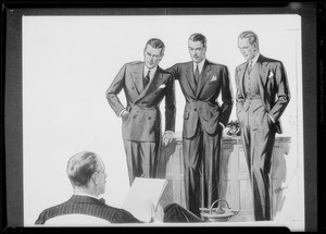 Suit sketch, Desmond's, Southern California, 1935