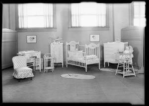 Infant's furniture, Los Angeles, CA, 1931