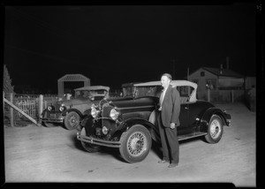 Arrival of Captain Frank Hawks on nonstop flight from New York, 19 hrs 10 min 32 sec, Southern California, 1929