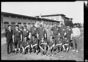 Manual Arts Ball Team, Southern California, 1925