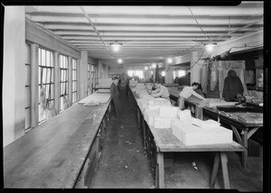 Interior of shop at 746 South Los Angeles Street, Los Angeles, CA, 1931