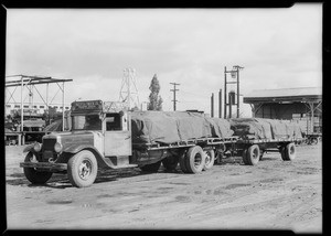 Belyea truck & trailer, Southern California, 1932