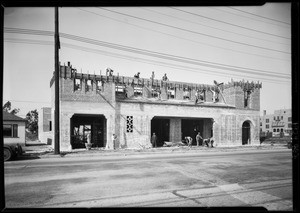 New fire hall at 5900 West 3rd Street, Los Angeles, CA, 1929