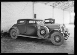 Wrecked Stutz - H. S. Krutzen, owner and assured, Southern California, 1935