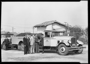 Goodrich test truck, Southern California, 1931