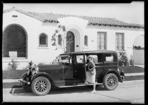 Billie Barnes at Leimert Park, Los Angeles, CA, 1928