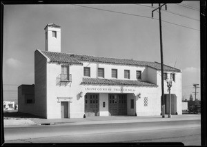 Fire & police stations, 1715 West Florence Avenue, 15162 Beverly Boulevard, 621 Venice Boulevard, Los Angeles, CA, 1930