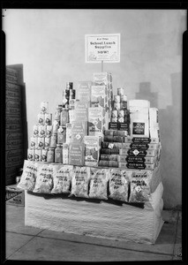 Cookie display, Southern California, 1930