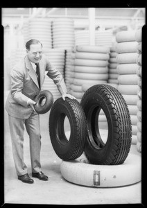 Publicity photos in factory, Southern California, 1932