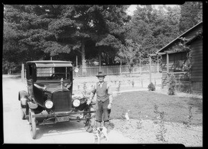 Policeman in Elysian Park, Los Angeles, CA, 1925