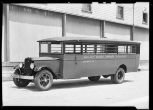 Mount Saint Mary's College bus, Southern California, 1931