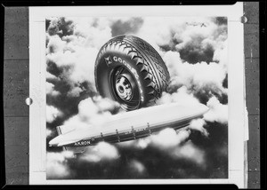 Akron & Air Flight Tire after retouching, Southern California, 1932