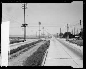 Intersection at West Manchester Avenue and South Sepulveda Boulevard, Los Angeles, CA, 1940