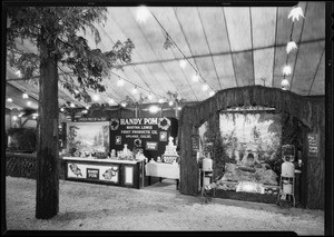 Martha Lewis 'Handy Pom' booth, Southern California, 1930