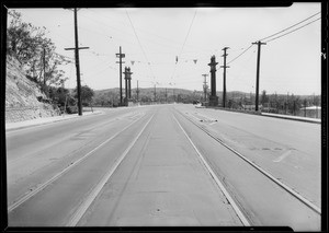 South end of Broadway Avenue bridge at Elysian Park, Los Angeles, CA, 1933