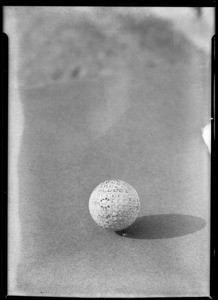 Golf ball that has been used, Southern California, 1930