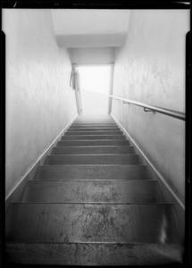 Rear stairway at 336 1/2 & 338 1/2 South Wilton Place, Los Angeles, CA, 1933