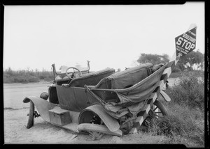 Wreck at Atlantic Avenue and Artesia Boulevard, Long Beach, CA, 1926