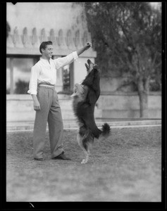 "Rex" Stokey's dog, Southern California, 1935