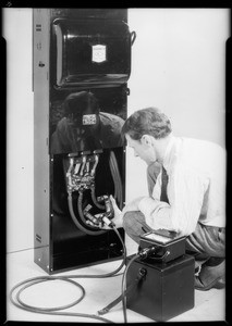 Meters, switches, load testers, etc., Diamond E. Electrical Co., Southern California, 1931