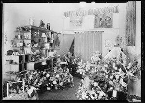Flowers, etc., at opening, Southern California, 1932