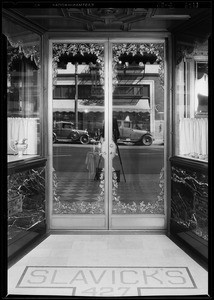 Doorway & store, Slavicks Jewelry Co., Southern California, 1929